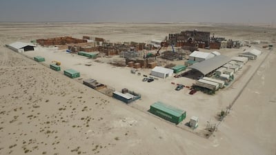 Aerial view of twofour54's Kizad backlot. Courtesy twofour54