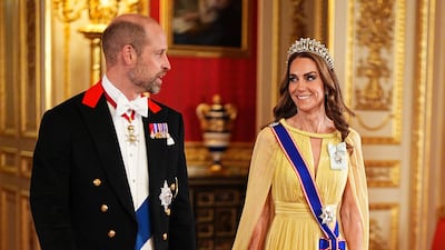 Prince William and Princess Catherine at Windsor Castle. AFP