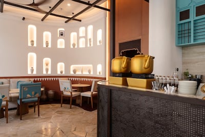 Kashtat Amina, in Sharjah's Aljada district, is both modern and homely. Antonie Robertson / The National