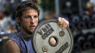 The possibility of losing a race seat prompted Jenson Button to get into the best shape of his life. Now, he leads the F1 drivers' standings.