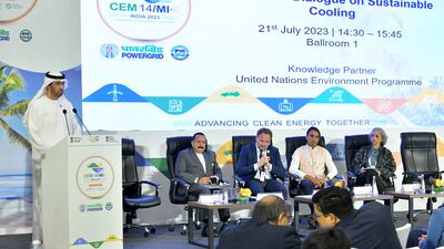 Dr Sultan Al Jaber, Cop28 President-designate, said the world can provide cooling access to those who need it without undermining the energy transition. Wam