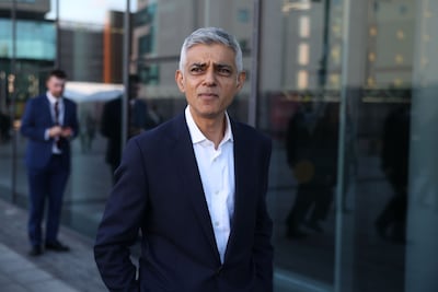 London Mayor Sadiq Khan says the city is hitting back at claims that it is an unsafe place. Getty Images