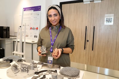 Nesma Aboulkhair, director of the additive manufacturing lab at the Technology Innovation Institute. Pawan Singh / The National