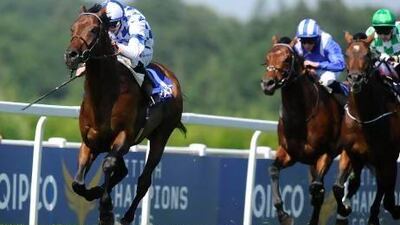 James Doyle and Al Kazeem win The Coral-Eclipse Stakes at Sandown to again get the better of Mukhadram.