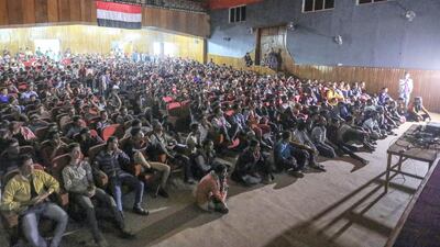 Yemen supporters flocked in Taez Tourist Club in Taez city to watch and cheer on the national team. Handout Image
