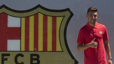 Munir El Haddadi. (EPA/Quique Garcia)