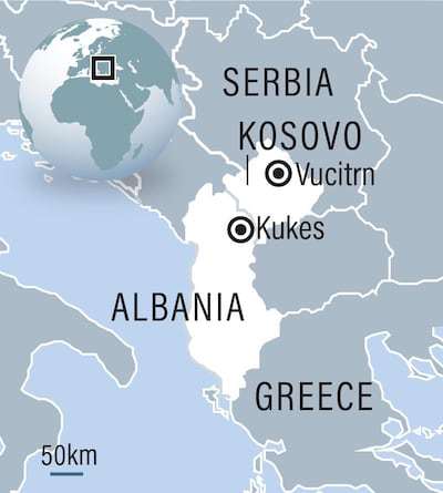 The Emirati aid camp was set up in Kukes, Albania. The UAE peacekeeping mission - part of Nato's Kfor - was based in Vucitrn, the scene of a massacre of civilians months earlier. Roy Cooper / The National