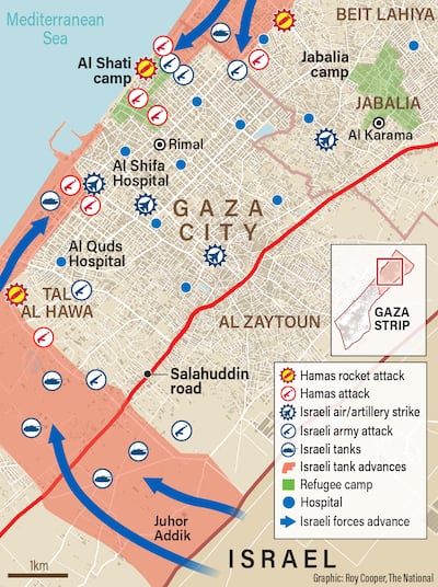 The first phase of Israeli operations in Gaza in November