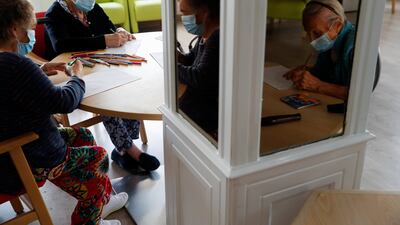 Residents take part in activities to mark International Day of Older Persons. As humans age, it takes longer to react to changes in the environment. Reuters