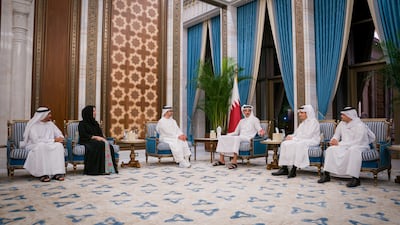 The meeting was attended by Reem Al Hashimy, Minister of State for International Co-operation, and Minister of State Ahmed Al Sayegh