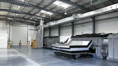 The fallen stock incinerator facility is automatic, so humans are not required to touch the carcasses. Khushnum Bhandari / The National