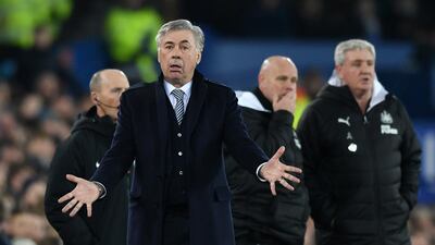 Carlo Ancelotti can't quite believe what he is seeing. Getty