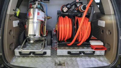 The brigade uses fast response vehicles along with large fire trucks to reach fires quickly