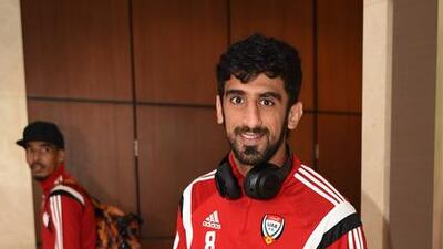 Defender Hamdan Al Kamali offers a thumbs up