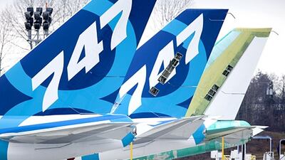 Dubai Aerospace Enterprise has cancelled an order for five 747-8 freighters. Stephen Brashear / Getty Images / AFP