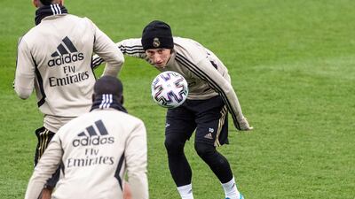 Real Madrid's Luka Modric, right. EPA