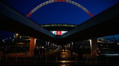 A general view prior to the Euro 2016 qualifier between England and Estonia at Wembley Stadium on Friday night. Julian Finney / Getty Images