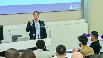 Prof Robert Salomon, dean of Stern School of Business at NYU Abu Dhabi, says the launch of the programme will drive value for students, organisations and the economy. Photo: NYU Stern Abu Dhabi