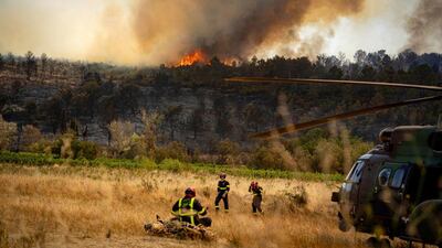 The giant fire is the biggest France has experienced since 1949. AP