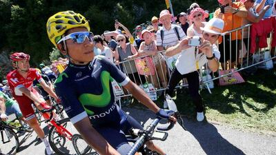 Movistar rider Nairo Quintana. Jean-Paul Pelissier / Reuters