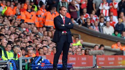 Brendan Rodgers admits there could be no better time to have Luis Suarez back after defeat to Southampton. Paul Ellis / AFP