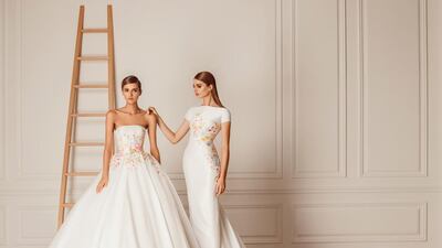 Hamda Al Fahim’s autumn/winter collection is inspired by nature. Courtesy Hamda Al Fahim for Arab Fashion Week