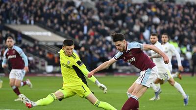 LEEDS RATINGS: Illan Meslier 7 – Conceded two and was fortunate West Ham didn’t take their chances to make it more. Despite this, he still made some excellent saves, including a double effort in the 82nd minute to prevent an equaliser. AFP