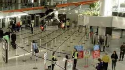 An almost deserted airport months after the September 11 attacks on the US, which prompted many Americans to travel by car instead or air, resulting in a surge in road deaths.