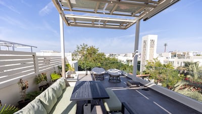 The rooftop terrace