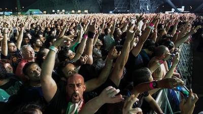 Such is the status of Metallica; even a glorified rehearsal session was enough to warrant a 10,000 strong crowd. Photo: Flash