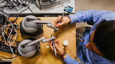 Haptic technology being developed at NYU Abu Dhabi. NYU Abu Dhabi