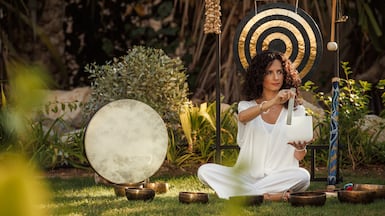 Sound healing courses have become particularly prevalent across the UAE with people seeking new ways to access personal well-being. Photo: Jumeirah
