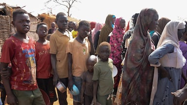 Displaced people at Thobo Camp, in the Nuba Mountains, South Kordofan, southern Sudan. Reuters