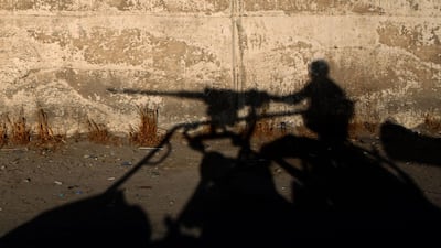Silhouette of a Lebanese army soldier. AFP