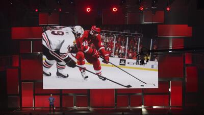 Studio general manager at EA Sports Dean Richards demonstrates NHL 15 at the Electronic Arts (EA) World Premiere: E3 2014 Preview. David McNew / Reuters
