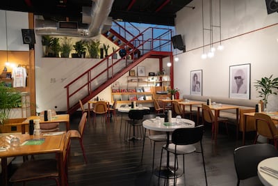 Music and playlists are a central part of the concept at Cassette cafe in Dubai. Photo: Cassette