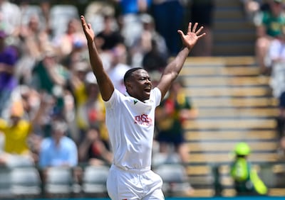 South Africa's Kagiso Rabada was on fire on day five of the third Test against Australia in Cape Town. Getty Images