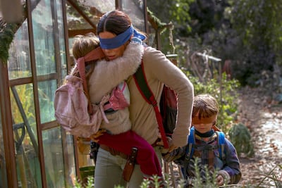 Sandra Bullock in a scene from ‘Bird Box'. Courtesy Netflix