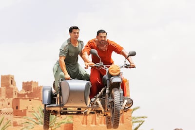 Varun Dhawan and John Abraham in Dishoom. Photo: Eros International