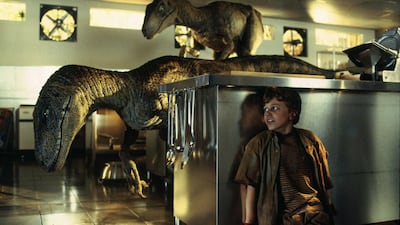 'Jurassic Park' – Not really a horror movie, but it scared the living daylights out of me when I saw it for the first time as a four-year-old. The animatronics used in the movie were way ahead of their time and looked realistic (even today). I remember how my heart would beat faster and how I got tense every time the infamous T-Rex rain scene started. Such a classic. (Arthur Eddyson - Podcast Producer) Courtesy Universal Pictures