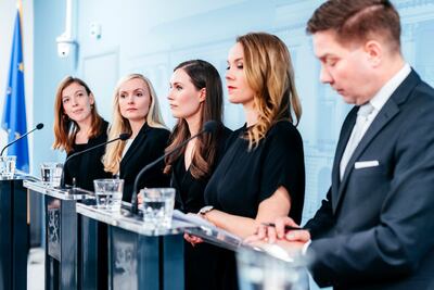 Sanna Marin came to power at the helm of a female-led government in 2019. Getty