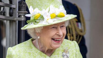 Britain's Queen Elizabeth II looks on during a service to mark the Centenary of the Royal Australian Air Force at the CWGC Air Forces Memorial, Runnymede in Surrey on March 31, 2021. AFP