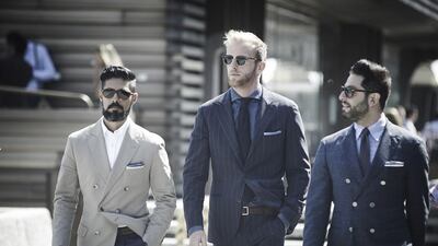 A showcase of the season’s blazer trends: double-breasted, pinstripe, linen.