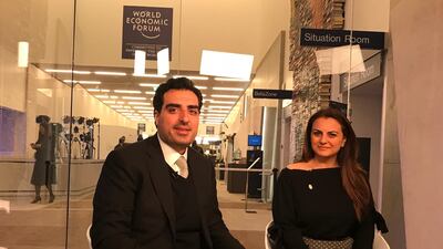 The National’s Editor in Chief Mina Al-Oraibi and Assistant Editor in Chief Mustafa Alrawi are in Davos, Switzerland for the World Economic Forum