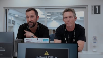 Noah Wyle and Shawn Hatosy star in The Pitt, releasing weekly on OSN+ in the Middle East. Photo: HBO Max