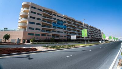 Apartments for rent at the Amwaj 1, Al Raha, Channel Street area. Victor Besa / The National