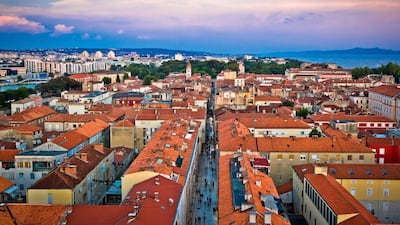 Rooftops in Zadar’s old town. The city has a long history, but has been overlooked by tourists until recently. Dalibor Brlek / Alamy Stock Photo