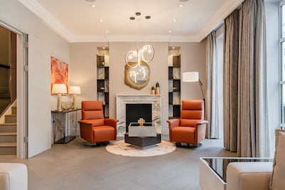 The reception room in the former office space. Dexters