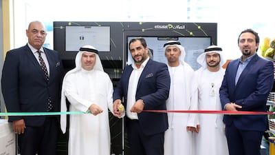 The first smartphone vending machine is opened by Etisalat and Adnoc. Courtesy Etisalat