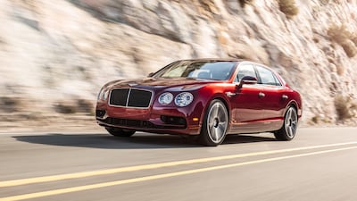 Less weight equals more agility in the Bentley V8 Flying Spur.